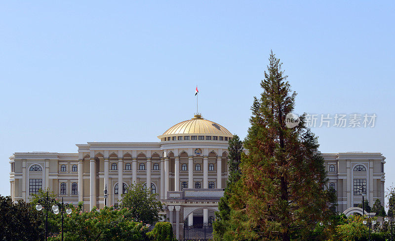 塔吉克斯坦总统府façade -杜尚别